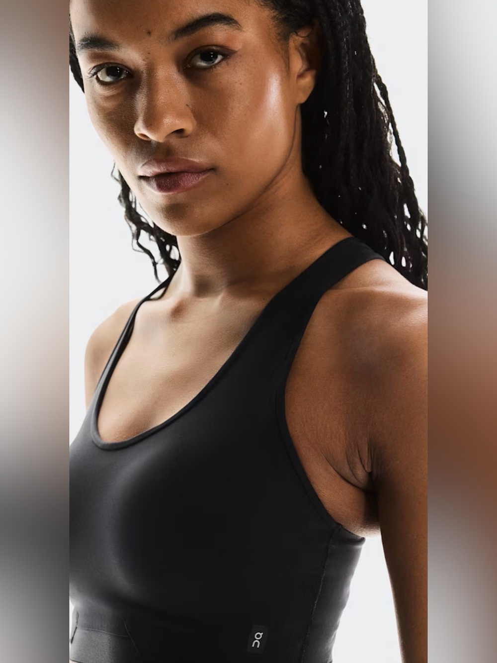 NWT On Running Train Bra Black Sports Bra L D-DD $65